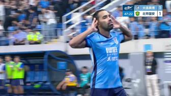 3轮不败!英博1-1国安 张玉宁连场破门德尔加多世界波 法比奥伤退